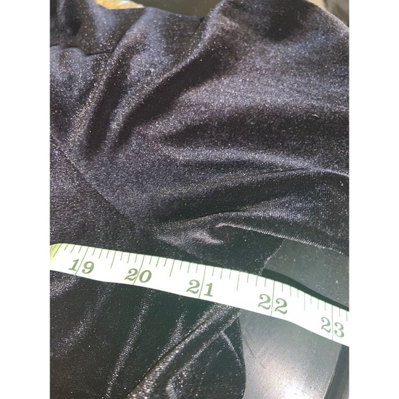 J. Jill Faux Wrap Dress Women's Size Large Tall Velvet Black Fit & Flare - Picture 6 of 6